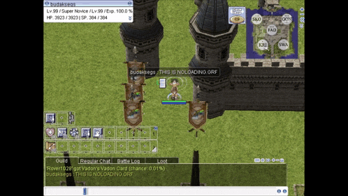 a screenshot of a video game that says this is noloading