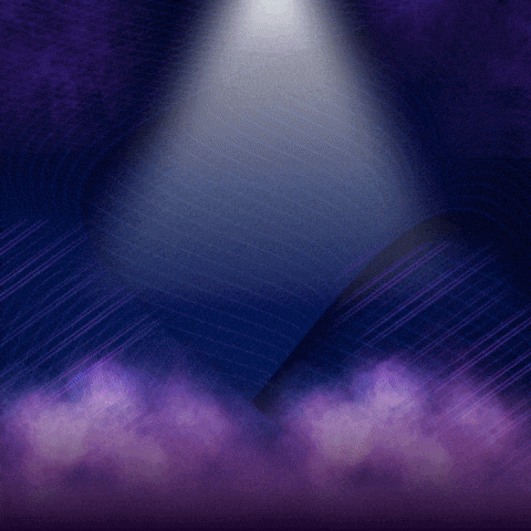 a spotlight is shining on the word some