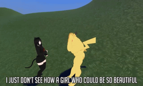 I Just Dont See How A Girl Who Could Be So Beautiful Pikachu GIF - I Just Dont See How A Girl Who Could Be So Beautiful Pikachu Youre So Beautiful GIFs