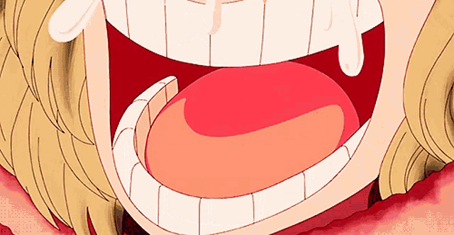 a close up of a person 's mouth with their tongue hanging out