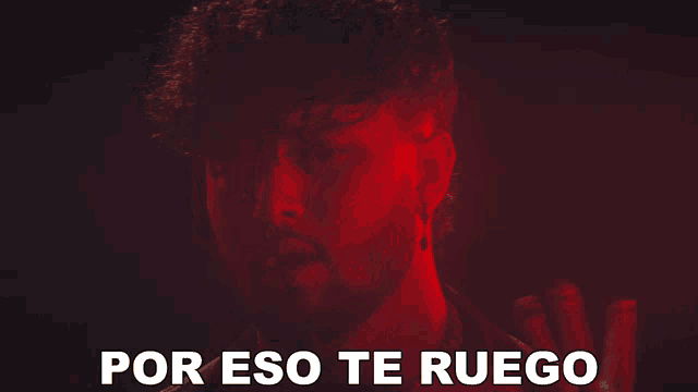 a man with a beard is shown with the words por eso te ruego below him
