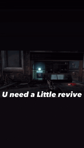 a sign that says quick revive and says u need a little revive