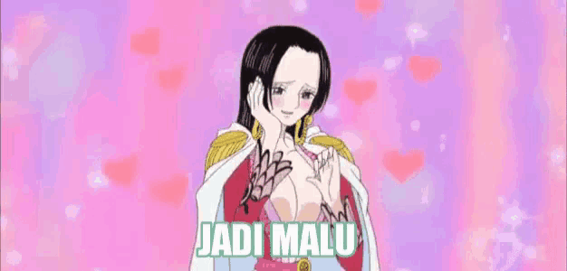 a cartoon of a woman with the words " jadi malu " written on the bottom