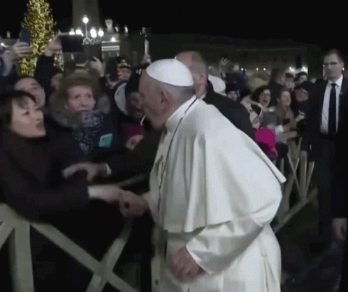 Pope Slap Hand GIF - Pope Slap Hand Smack Hand GIFs