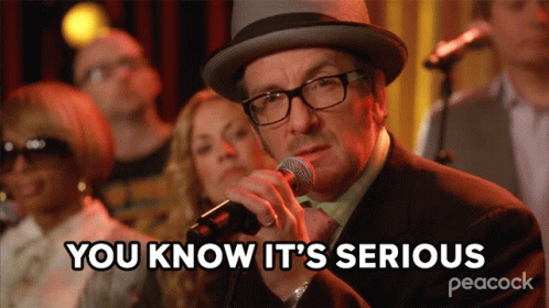 You Know Its Serious Elvis Costello GIF - You Know Its Serious Elvis Costello 30rock GIFs