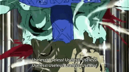 a cartoon of a monster with the words useless written below it