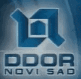 a blue logo for odor novi sad is on a blue background