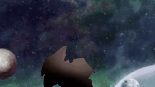 a painting of a circle with a galaxy in it