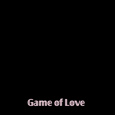a blurred image of a man with the words game of love below him