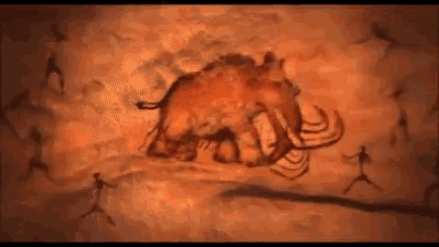 Hunters Cave Painting GIF - Hunters Cave Painting Mammoth GIFs