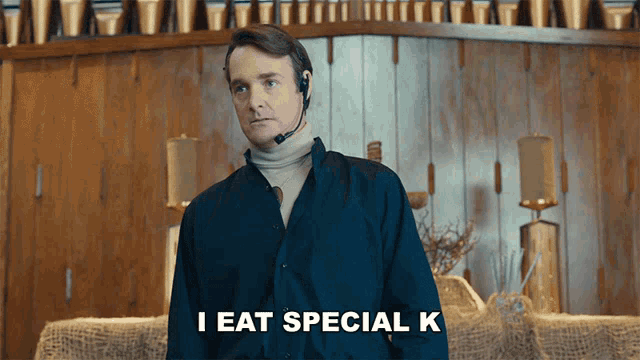 I Eat Special K Will Forte GIF - I Eat Special K Will Forte Pastor Fontaine GIFs