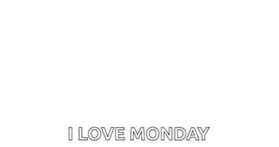 a congratulations i love monday sign with stars