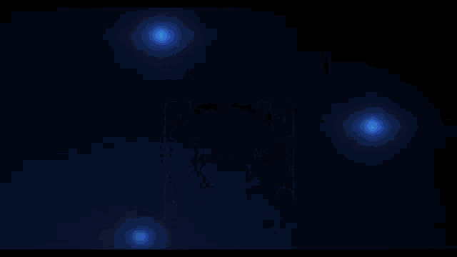 a blue background with a circle in the middle