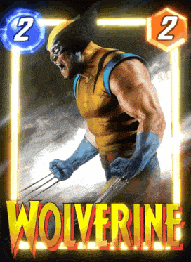 a poster of wolverine with the number 2 in the background