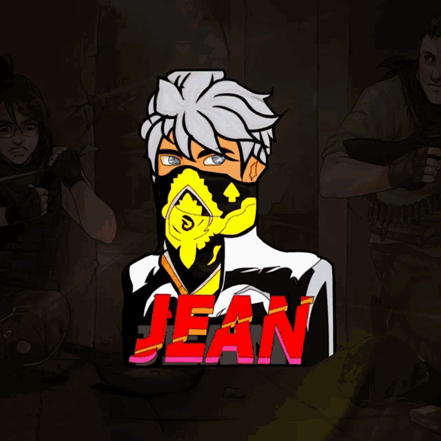 a drawing of a person with the name jean written on it