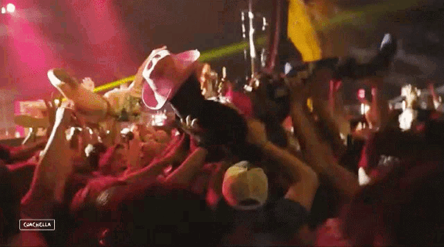 Crowd Surfing The Chats GIF - Crowd Surfing The Chats Coachella GIFs