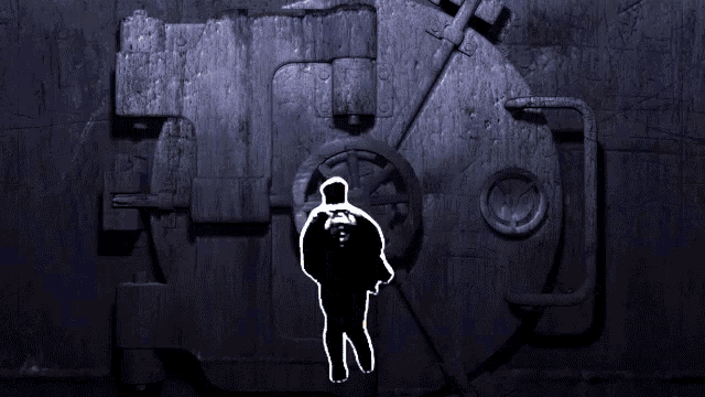 a silhouette of a man in a prison cell with the word freedom in the corner