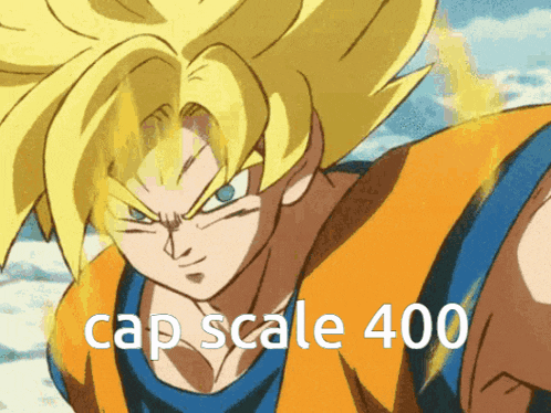 a picture of a cartoon character with the words cap scale 400