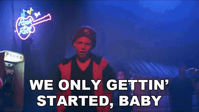 We Only Gettin Started Baby Carson Lueders GIF - We Only Gettin Started Baby Carson Lueders Pop Song GIFs