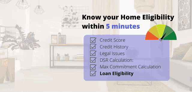 a cartoon girl wearing a mask holds a cell phone with the words " know your home eligibility within 5 minutes "