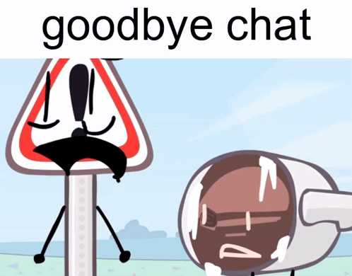 Goodbye Chat Danger Sign GIF - Goodbye Chat Danger Sign Iced Coffee GIFs