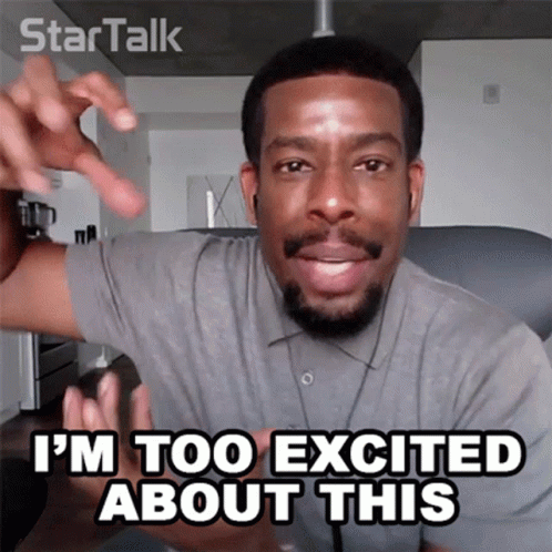 Im Too Excited About This Chuck Nice GIF - Im Too Excited About This Chuck Nice Startalk GIFs