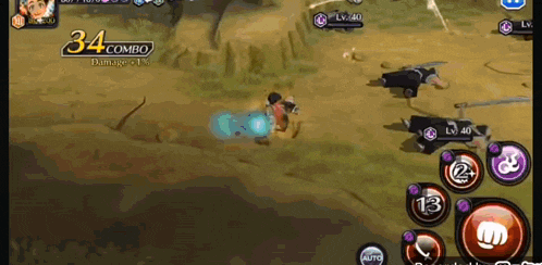 a screenshot of a video game with the number 34 combo