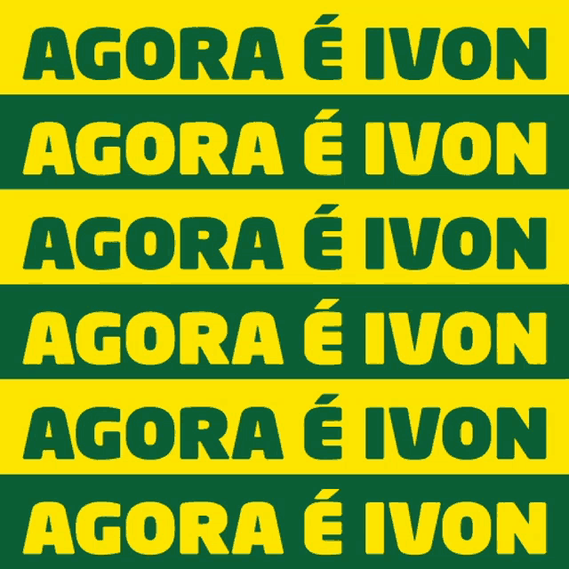 a green and yellow sign that says agora e ivon
