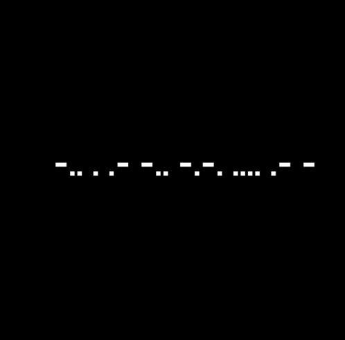a black background with a row of white dots on it .