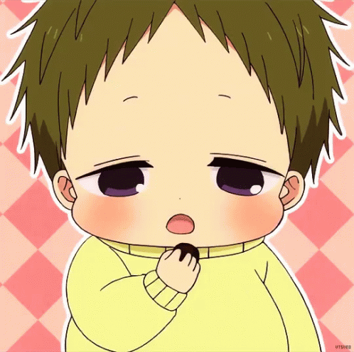 Kotaro Eating Snack GIF - Kotarou Baby Gakuen Babysitters GIFs
