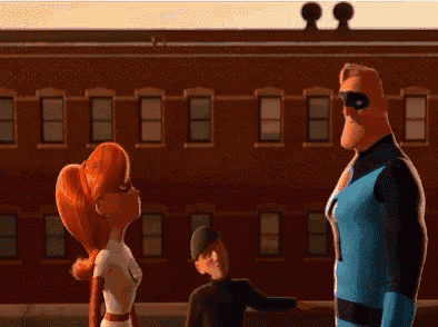 a man and a woman are looking at each other