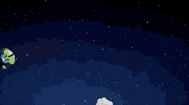 a person falling through the air with a cloud in the background