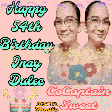 a greeting card for 54th birthday inas dulce