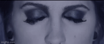 Courtney Laplante Opening Eyes GIF - Courtney Laplante Opening Eyes Inverted Cross GIFs