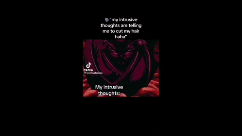 a video of a person talking about their intrusive thoughts .