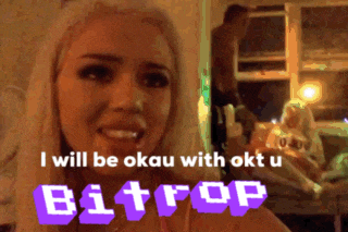 a picture of a woman with the words " i will be okay with okt u bitrop " below her
