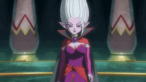 a cartoon character in a purple dress with a purple necklace