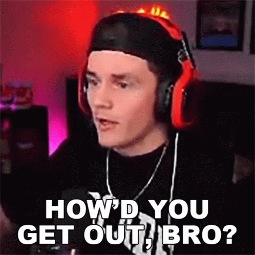 Howd You Get Out Bro Russdaddy GIF - Howd You Get Out Bro Russdaddy Howd You Escape GIFs