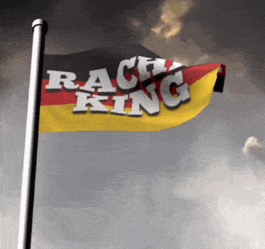 a flag that says racing king on it