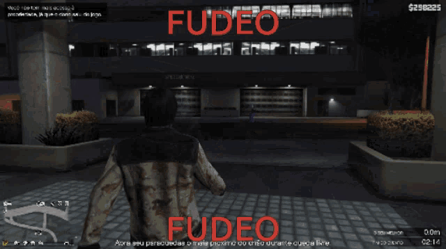 a video game with the word fudeo on the bottom