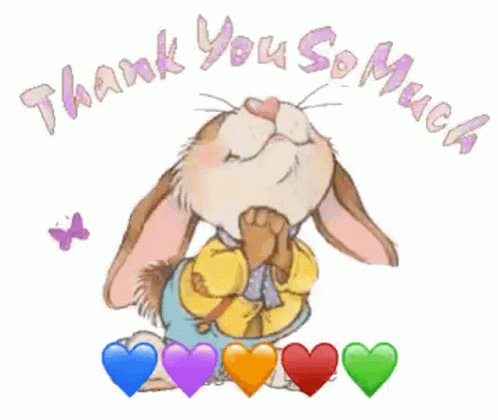 Thank You So Much Bunny GIF - Thank You So Much Bunny Thanks GIFs