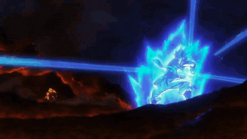 a blue light is coming out of a person 's mouth