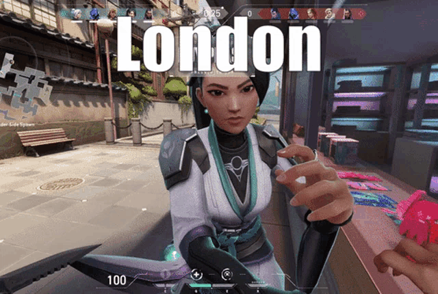 a screenshot of a video game with the word london on the bottom