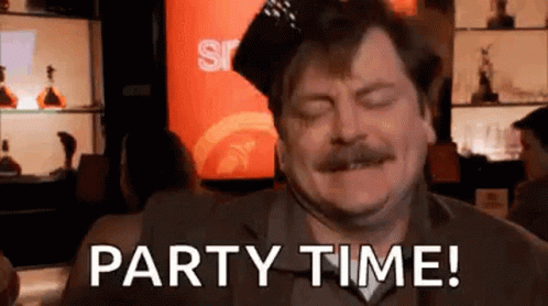 Parks And Rec Rons Wanson GIF - Parks And Rec Rons Wanson Celebrate GIFs