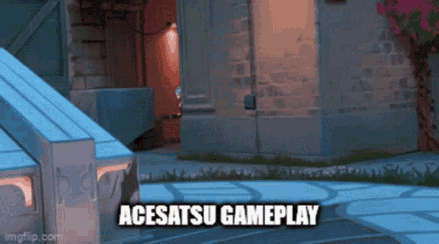 a video game scene with the words acesatsu gameplay in the corner