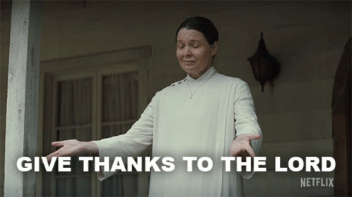 Give Thanks To The Lord Bev Keane GIF - Give Thanks To The Lord Bev Keane Samantha Sloyan GIFs