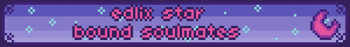a pixel art banner with the words " bound soulmates " on it