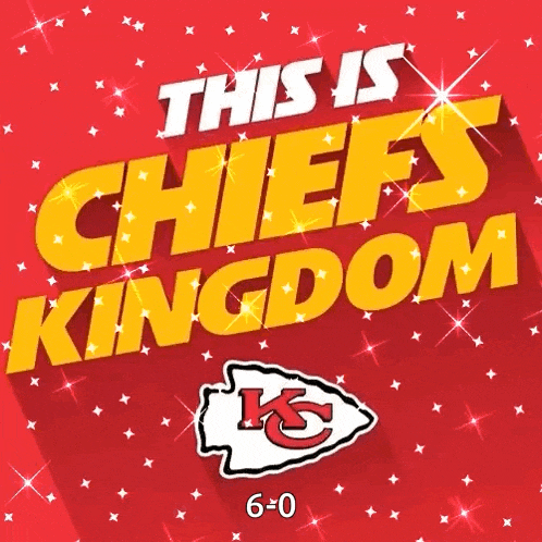 a poster that says this is chiefs kingdom with a kc logo