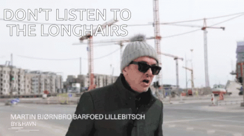 Dont Listen To The Longhairs Mikael Colville Andersen GIF - Dont Listen To The Longhairs Mikael Colville Andersen Copenhagenize GIFs