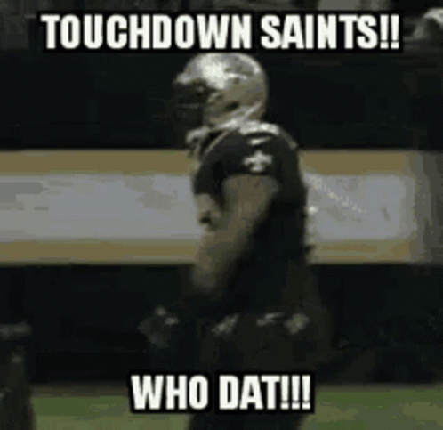 Touchdown Touchdown Saints GIF - Touchdown Touchdown Saints Happy GIFs